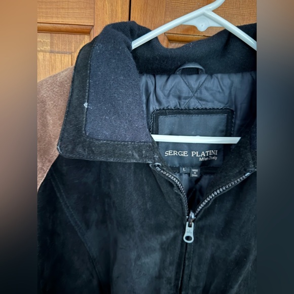 Serge Platini Suede Bomber Jacket - Picture 3 of 6